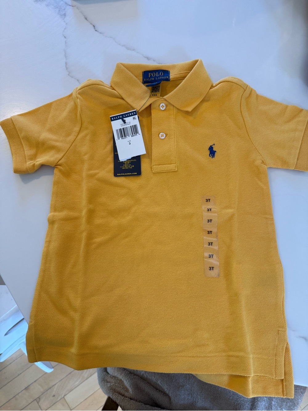NWT Ralph Lauren Boys' Yellow Polo Shirt 3T